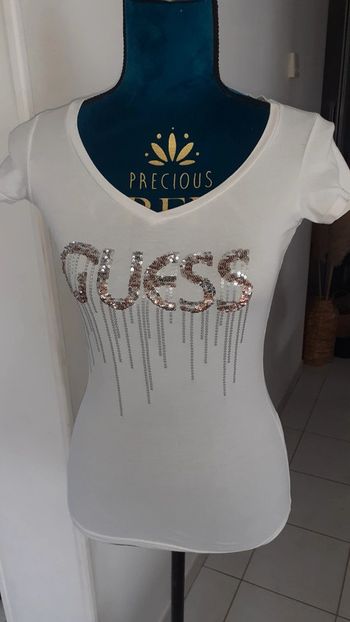 Tee shirt guess sequins