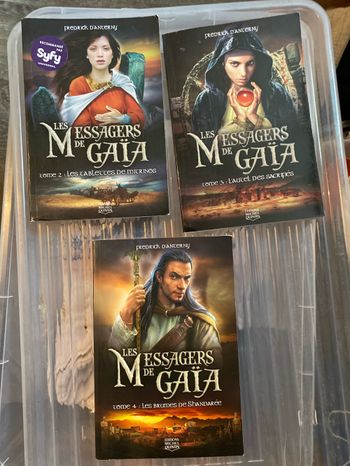 Lot de livre les messagers de Gaïa Tome 2/3/4