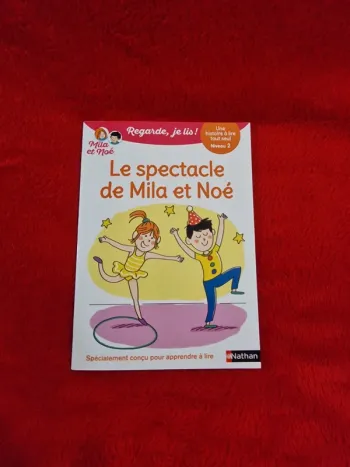 Livre regarde je lis mila et noé, le spectacle de mila et noé