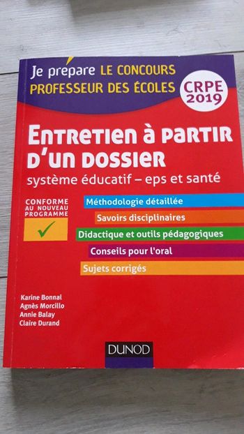 Livre préparation concours crpe