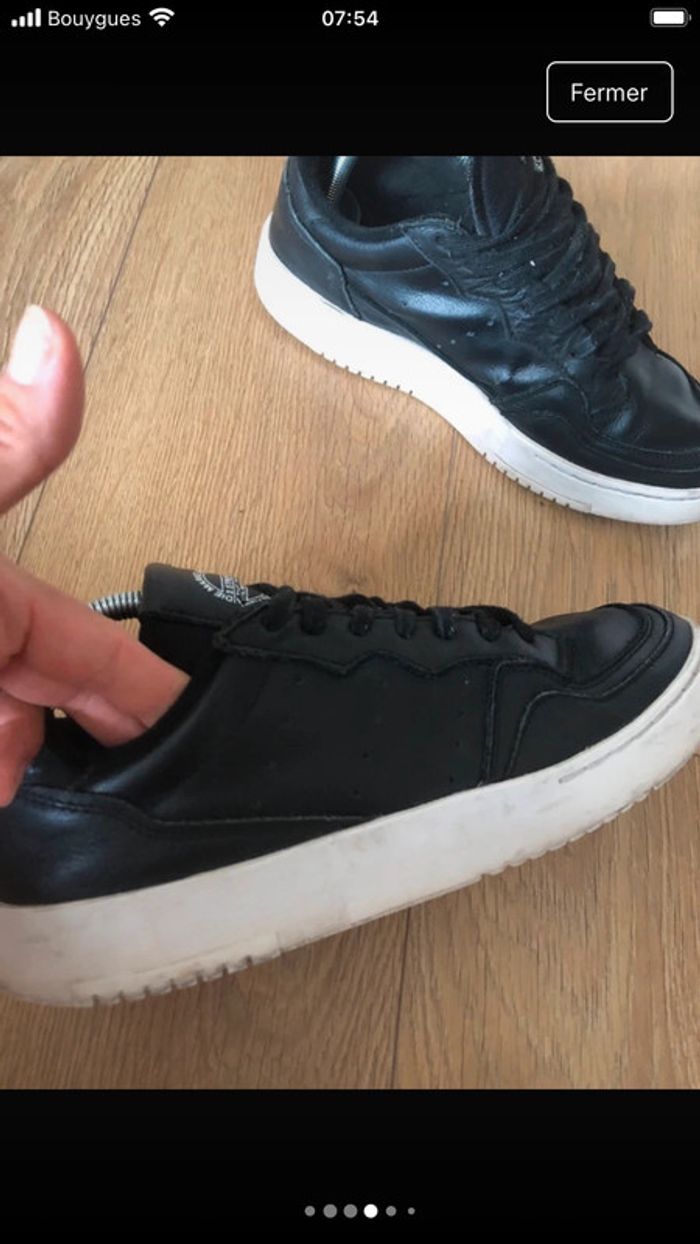 Baskets homme en cuir Adidas - photo numéro 8