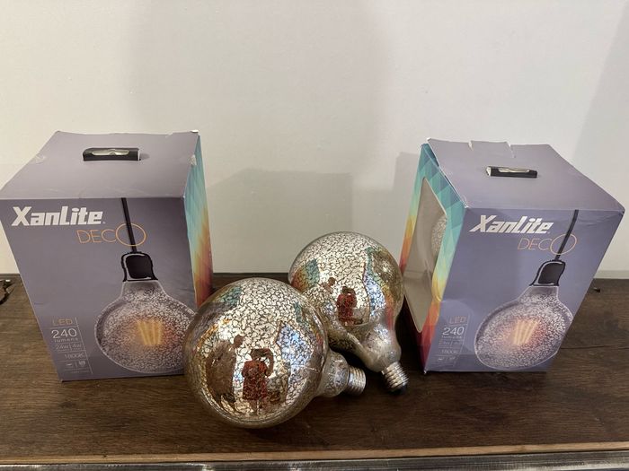 Lot de 4 grosses ampoules décoratives - photo numéro 2