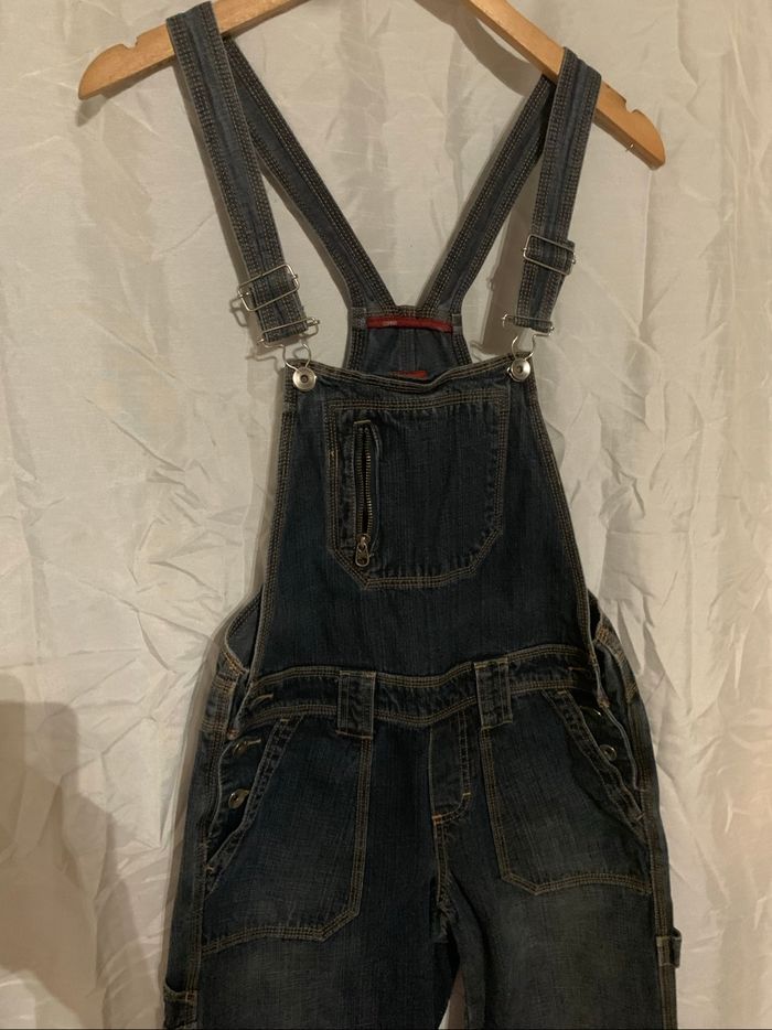 Salopette jean Esprit taille 36 jambes larges régular tres bon état - photo numéro 4