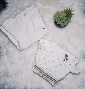 Lot de 2 robes blanches