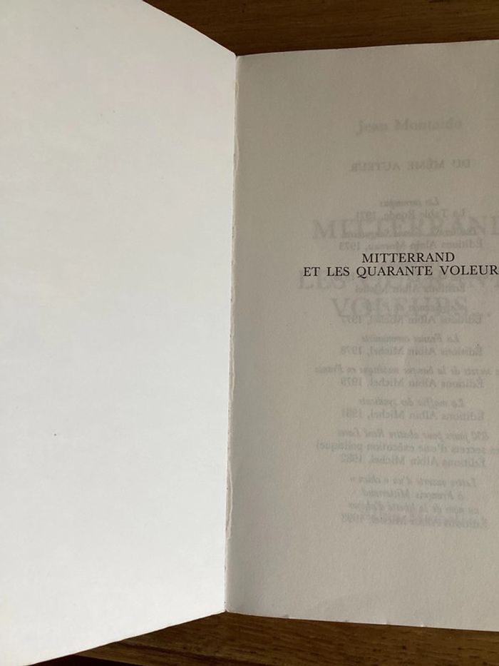 Livre « Mitterrand et les 40 voleurs » - photo numéro 3