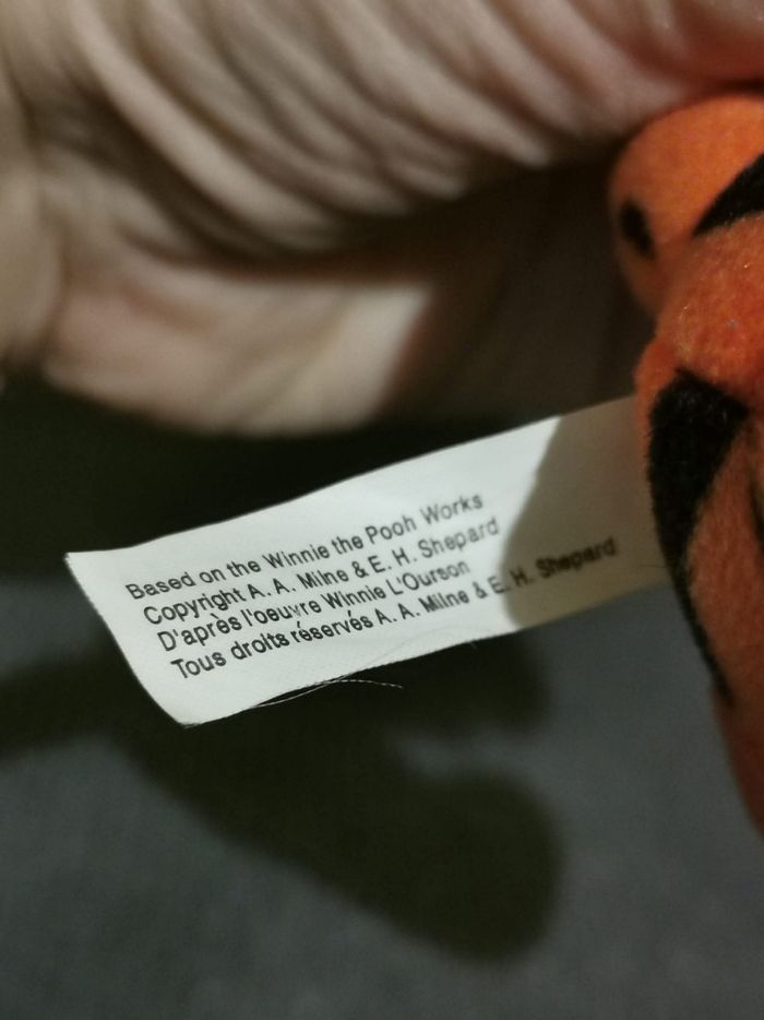 Peluche tigrou avec cadre photo disney - photo numéro 7