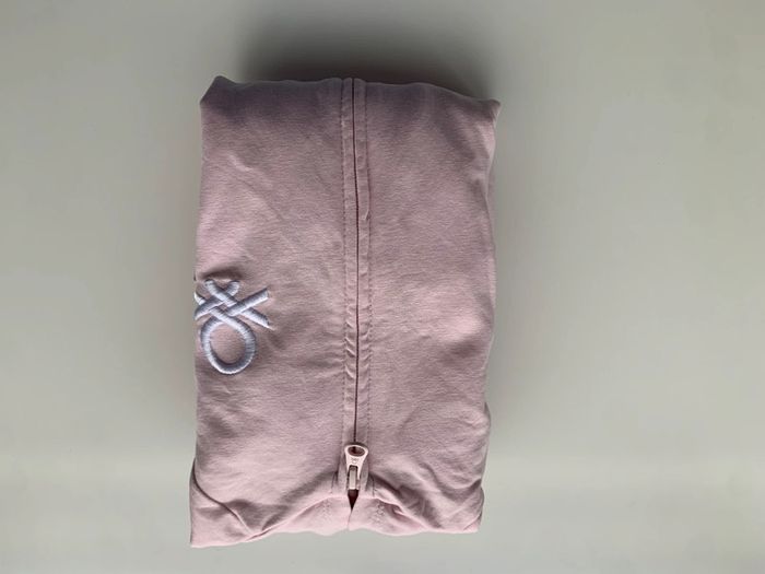 Gilet rose pale benetton 10 ans - photo numéro 2
