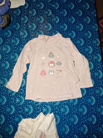 Tee-shirt col roulé 9 mois obaibi 71cm