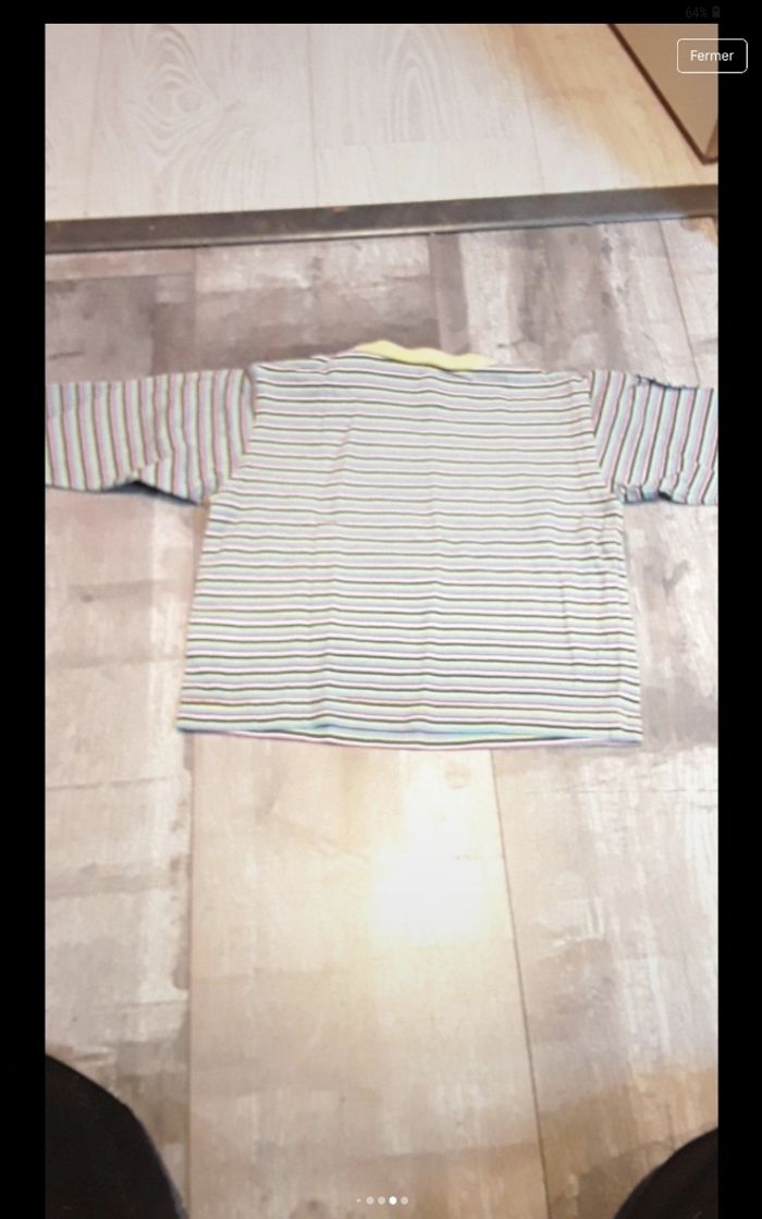 tee-shirt manche longue a rayures - photo numéro 6