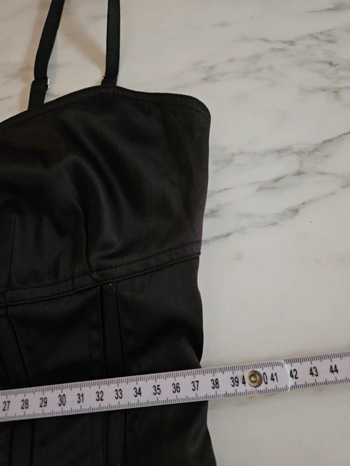 H&M bustier satiné noir taille L - photo numéro 12