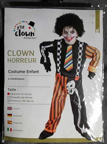 Déguisement clown horreur