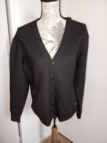 Cardigan, Gilet homme marque pierre Cardin taille xl ou 42-44, gris ardoise ,  toutes saisons 