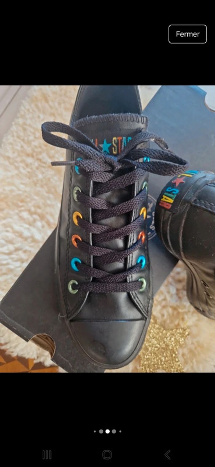 Converse noires 💣 - photo numéro 3