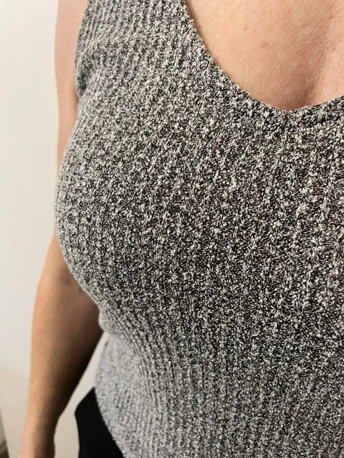 Débardeur épais gris mango - photo numéro 2