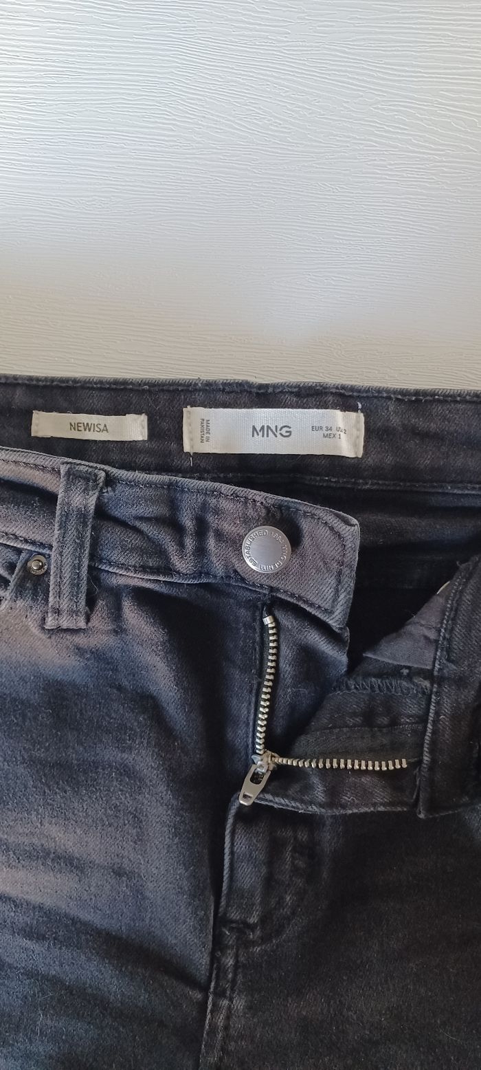 Pantalon jeans élastique femme taille xs MNG newisa - photo numéro 4