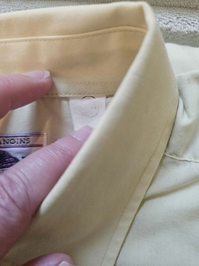 Chemise homme jaune clair – Taille 41/42 (L) - photo numéro 4
