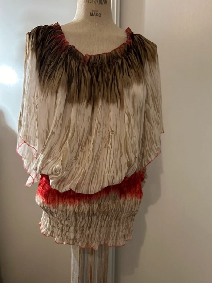 Top volanté taille unique