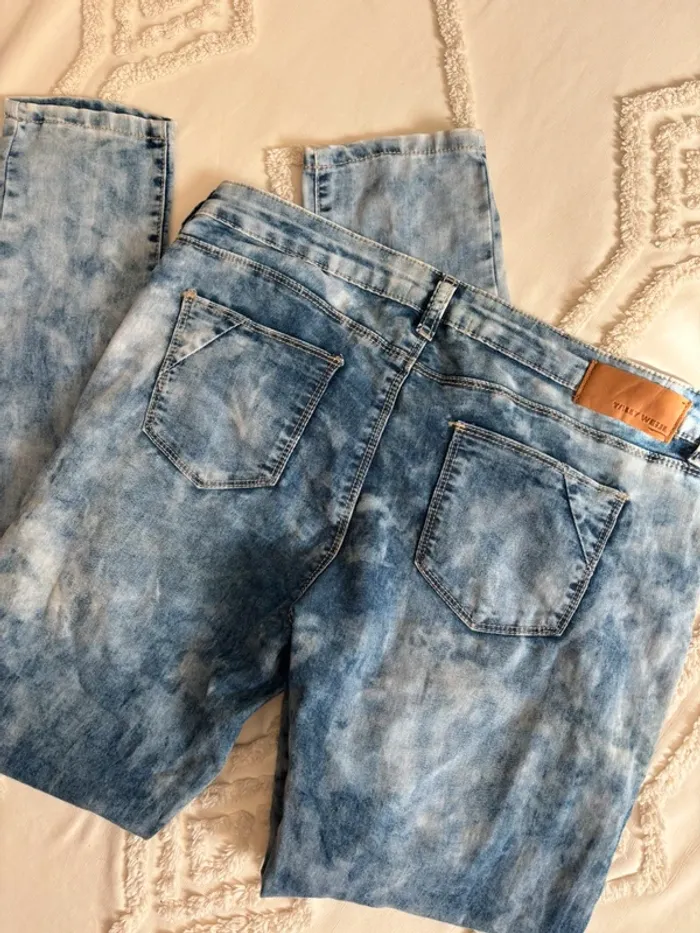 Jean délavé bleu Tally Weijl – vintage 2010s, taille 42, rétro vintage esprit Y2K - photo numéro 4