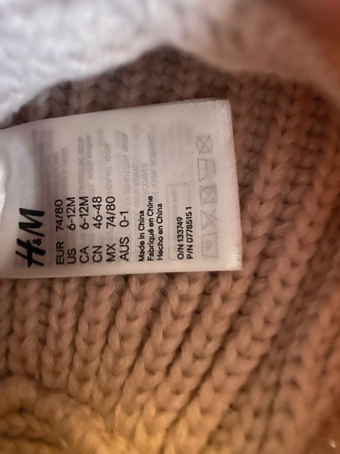 Bonnet fille H&M taille 6-12 mois