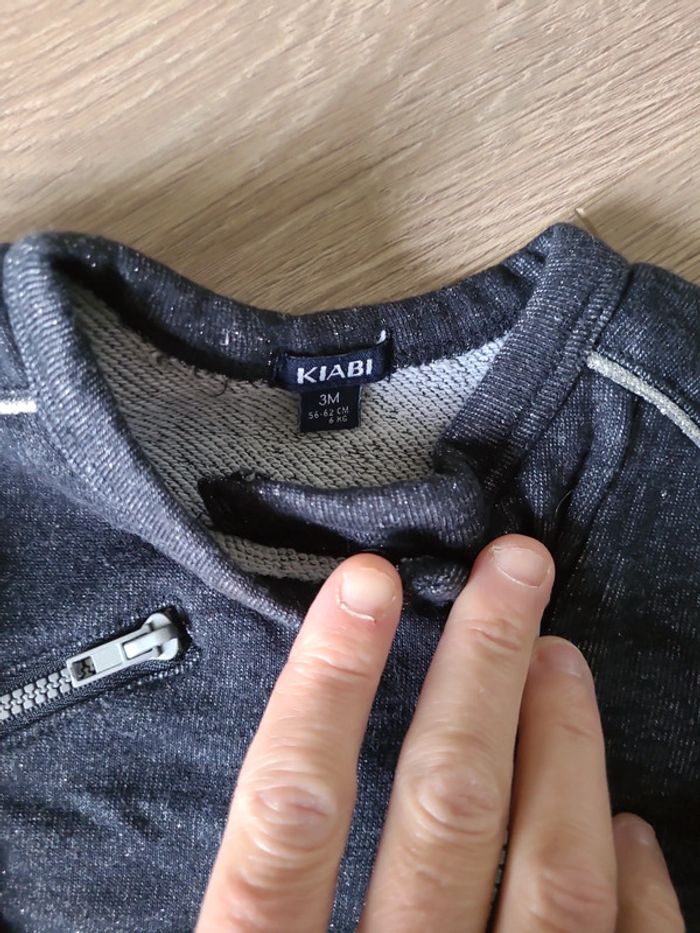 Veste à paillettes 3 mois - photo numéro 2