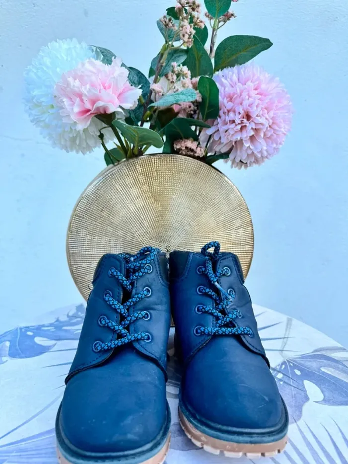 Bottines Bleu Marine || Kiabi || taille 27 - photo numéro 2