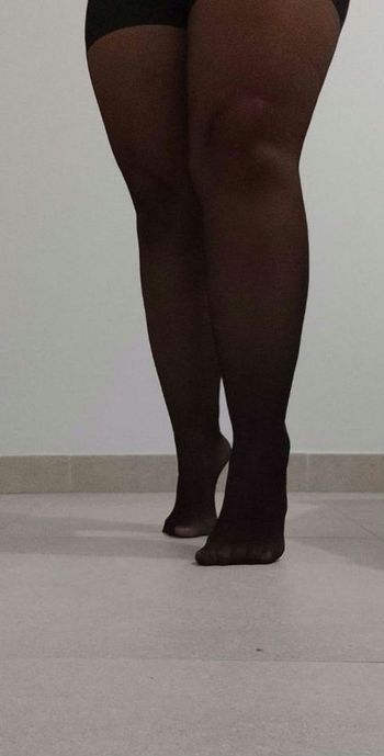 Collant noir taille L