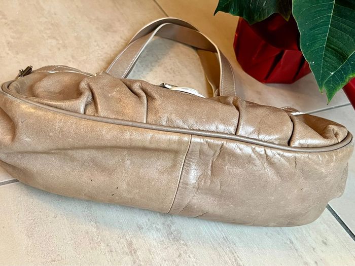 Sac Longchamp cuir beige - photo numéro 5