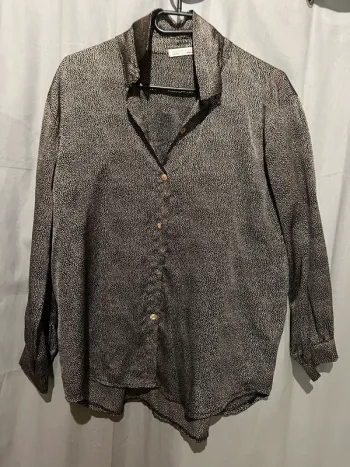 Chemise tête de mort à pois