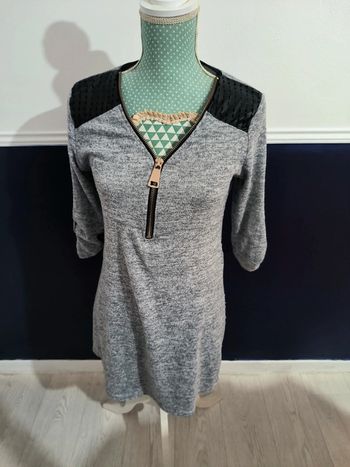 Haut long Manche 3/4 gris