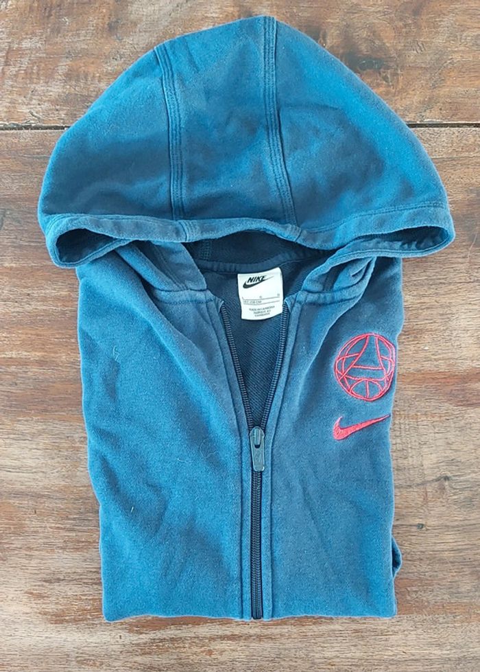 Sweat Gilet Zippé à Capuche Nike Officiel PSG - photo numéro 5