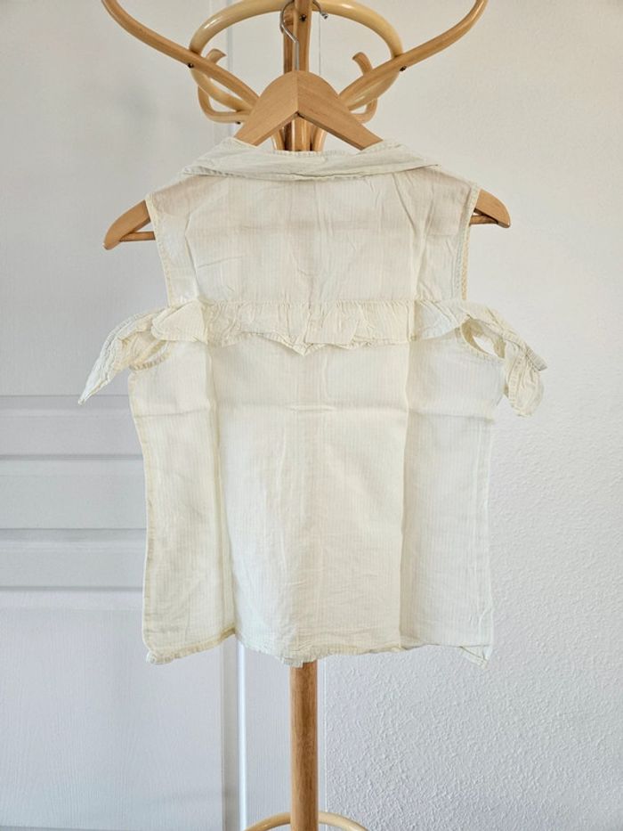 Blouse chemise jaune clair épaules dénudées taille 36 Jennyfer - photo numéro 4