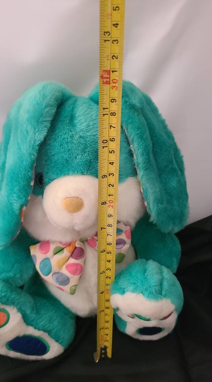 Peluche lapin CHOSUN vintage JELLY BEANS vert - photo numéro 5