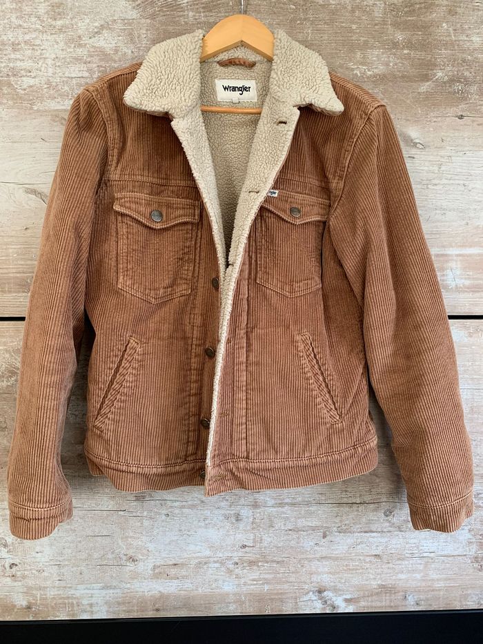 Veste Wrangler Sherpa en velours côtelé pour homme