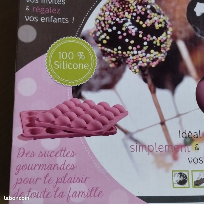 Moule silicone à cake pops Neuf - photo numéro 2