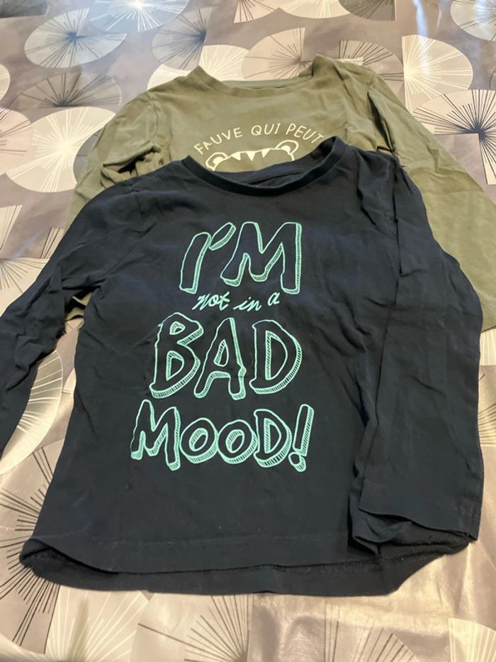 Lot 2 hauts manches longues