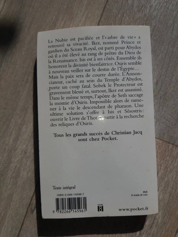 Christian Jacq les mystères d'osiris 4 - photo numéro 2