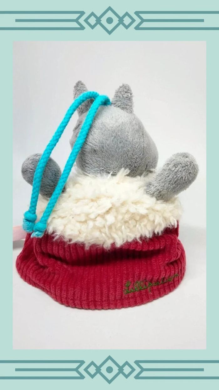 🍄 Doudou hochet réversible loup et cochon - photo numéro 2