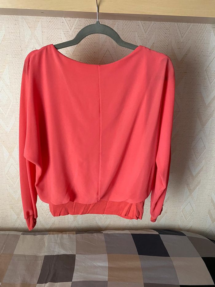 Superbe belle blouse rose taille unique - photo numéro 7