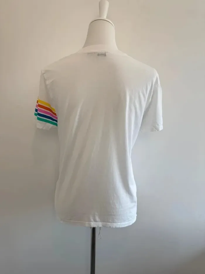 T-shirt Wangler femme blanc taille S parfait état - photo numéro 4
