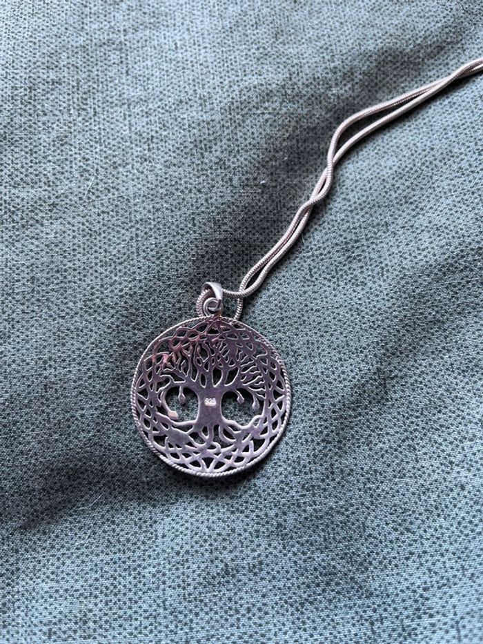 Collier celtique arbre de vie en argent sterling - photo numéro 3