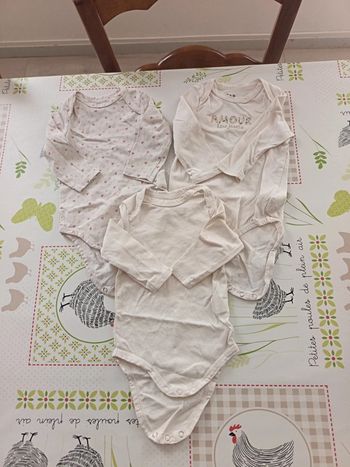 Lot de 3 bodies TAO 9 mois