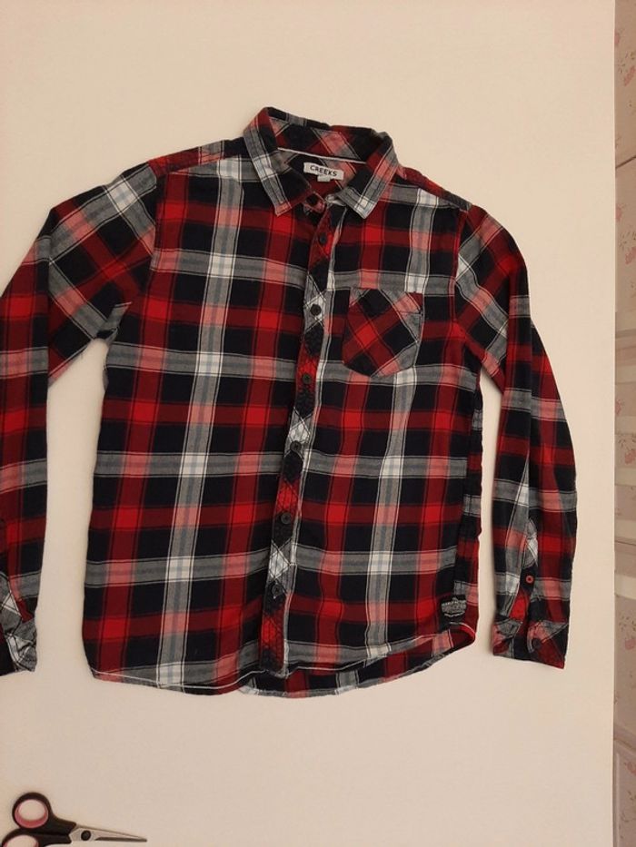 Chemise manches longues garçon taille 14ans