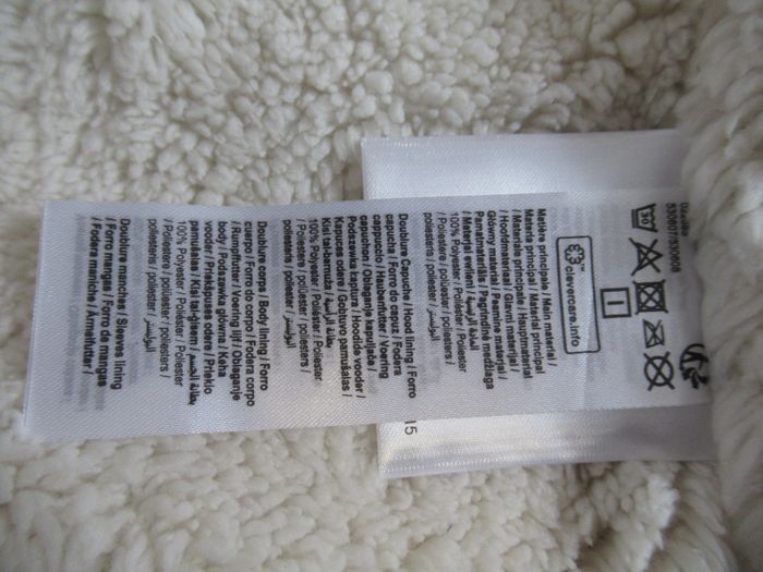 Manteau doudoune grise intérieur tout doux Taille 12 mois Gémo Neuf - photo numéro 4