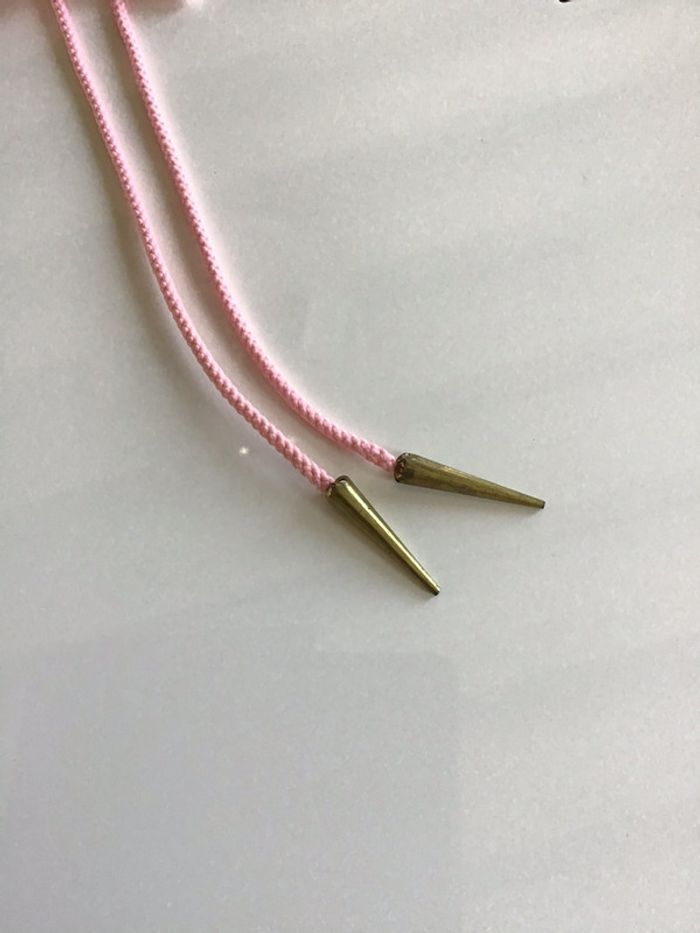 Noeud papillon rose satiné à galon - photo numéro 4