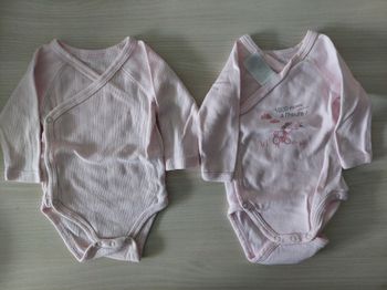 Bodys manches longues 1 mois