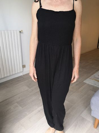 Combinaison noire en coton
