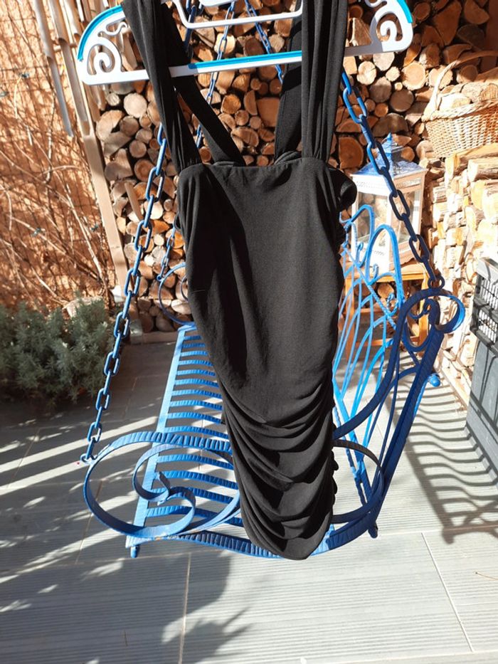 Robe drapée perles et strass - photo numéro 5