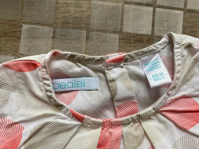 Ensemble blouse pantalon obaibi 6 mois - photo numéro 3