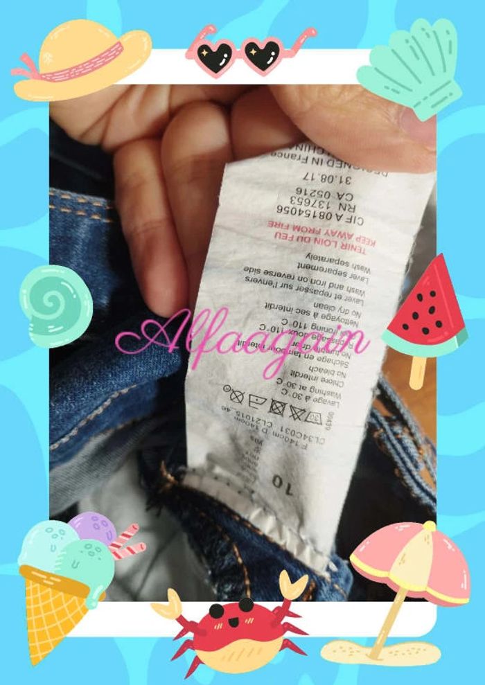 Salopette jean catimini 8ans - photo numéro 9