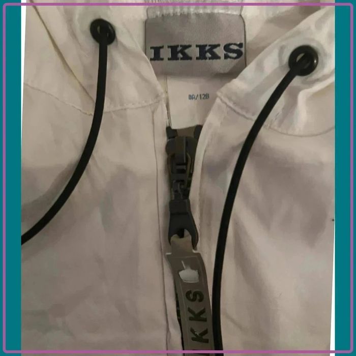 Veste chemise fine ikks taille 8 ans à capuche - photo numéro 3